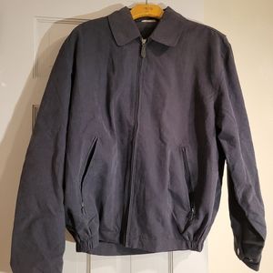 Men's London Fog black golf bomber jacket with tags size small